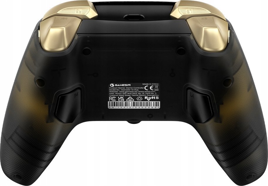Гејмпад GameSir Kaleid Flux, со кабел, RGB, Hall Effect, црн