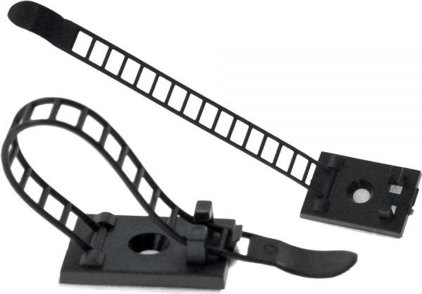 Set kapëse kabllosh InLine Cable Tie 59969D, 10 copë, 85 mm, të zeza