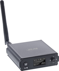 Блутут ресивер ИнЛајн ХиФи 5.1 и УСБ ДАК, РЦА и Тослинк, со екран, црн