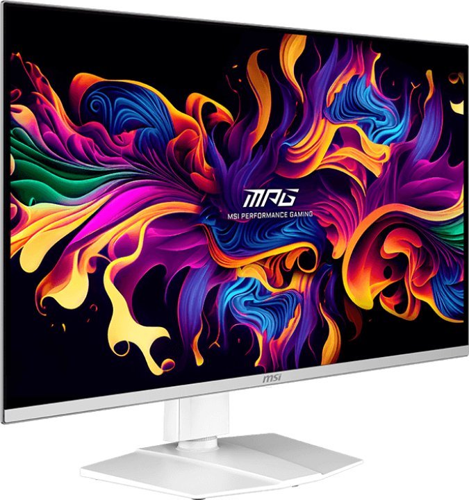 Гејминг монитор MSI MPG 321URXW QD OLED, 31.5\", 4K Ultra HD, бел