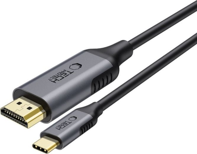 Kabllo Tech-Protect UltraBoost, USB C në HDMI 2.0, 4K 60Hz, 1.8m, e zezë