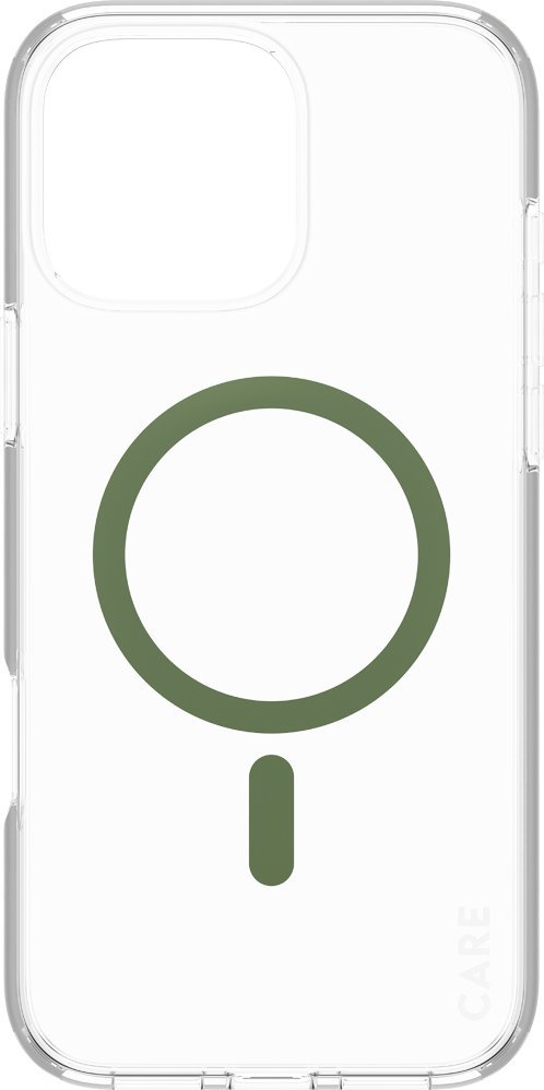 Këllëf PanzerGlass 0 CARE Flagship, për iPhone 16 Pro Max, MagSafe, jeshile transparente