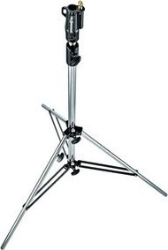 Stativ ndriçimi Manfrotto 008CSU, lartësi 132-216cm, kapacitet 30kg, argjendtë