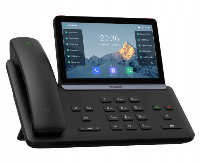 IP телефон Yealink SIP T88W, VoIP, со кабел, црн