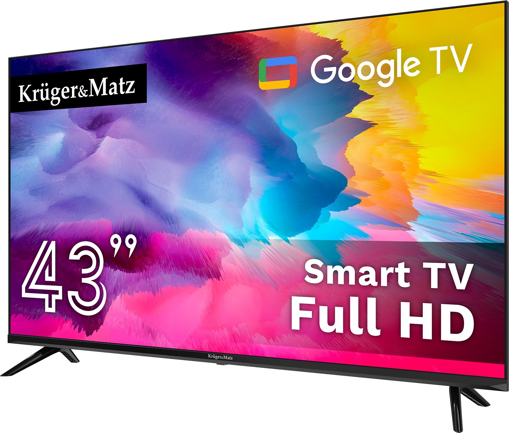 Televizor Kruger&Matz 43", FHD, Google TV, DVB-T2/S2/T/C, i zi