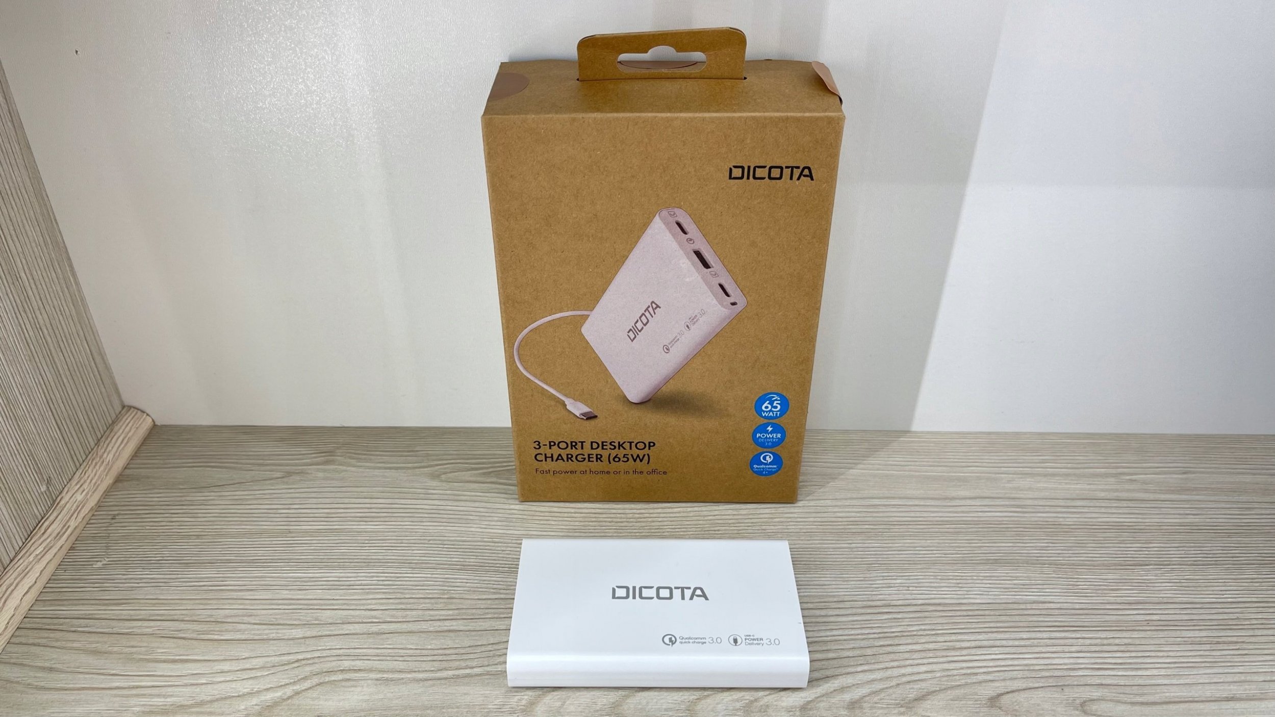 Power bank DICOTA D32056, 65W, USB C Power Delivery, e bardhë