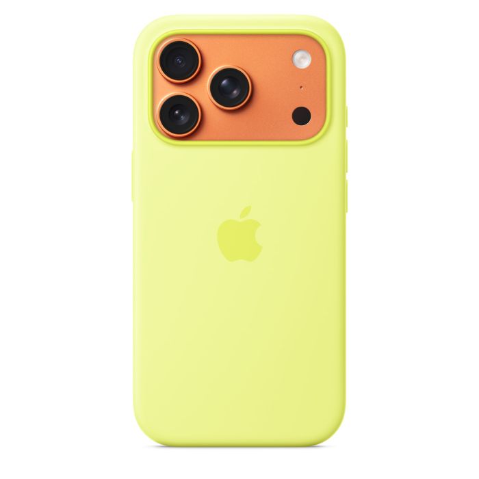 Apple iPhone 17 Pro Silicone Case with MagSafe, Neon Yellow