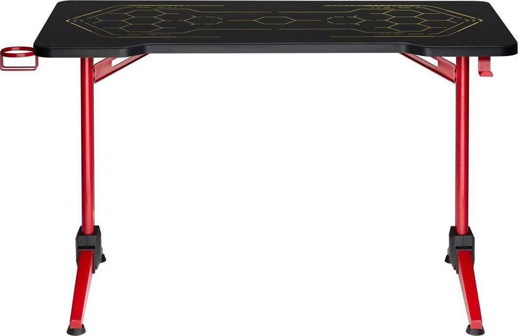 Tavolinë gaming Maclean RS163, 120 x 60 cm, LED RGB, e zezë