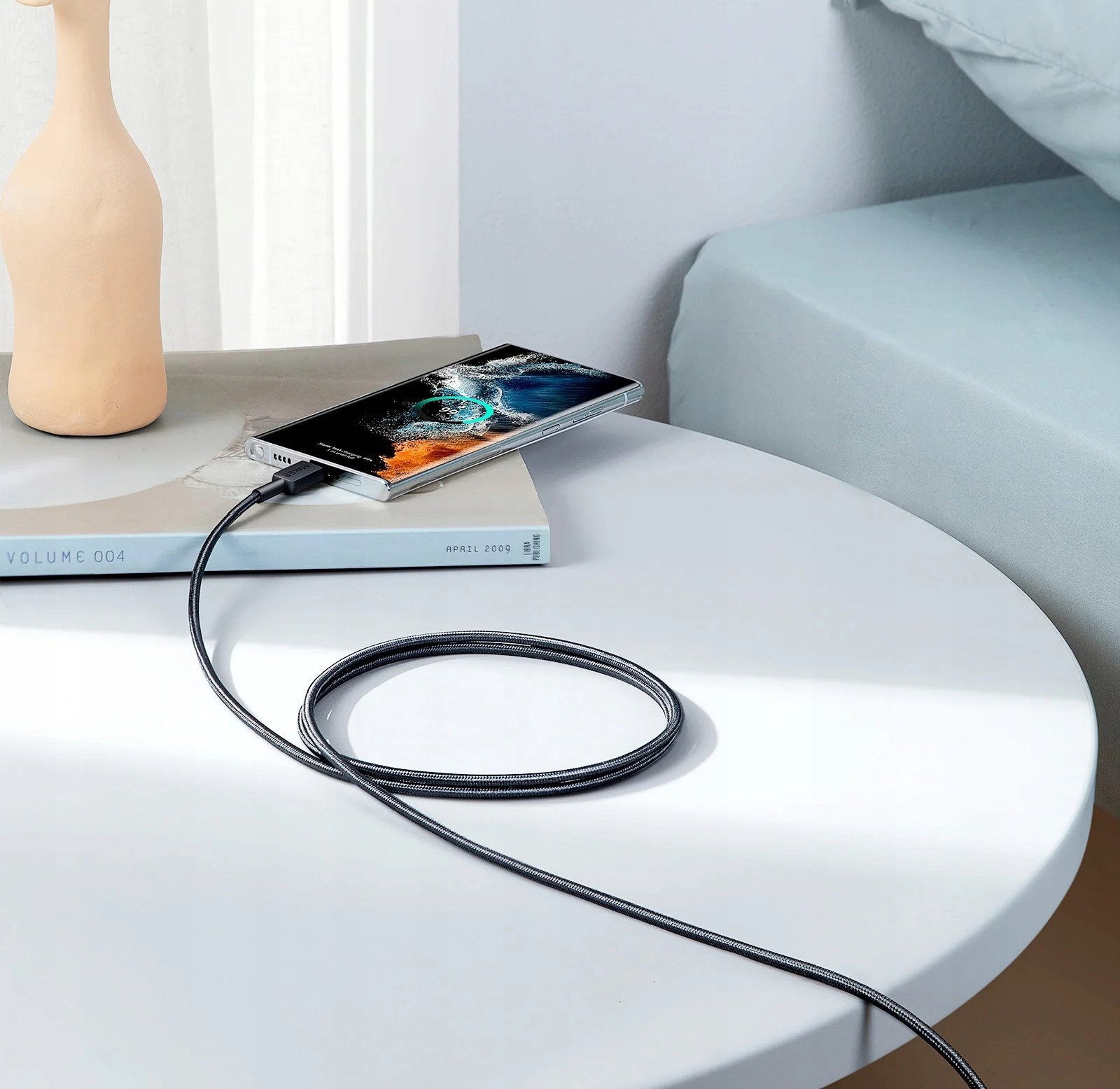 Kabllo USB Anker 322, USB C, 0.9 m, i zi