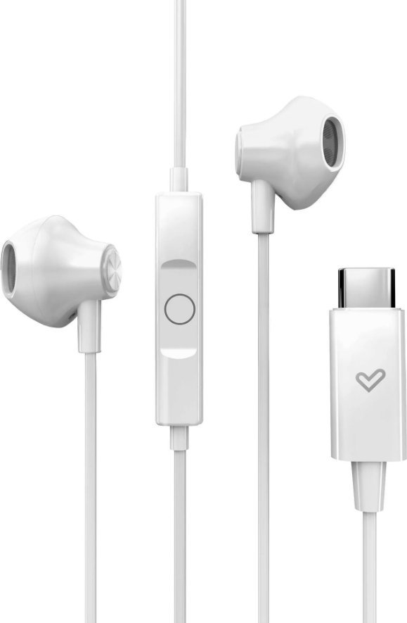 Kufje in ear Easypods Type C Snow, USB C, me kabllo, të bardha