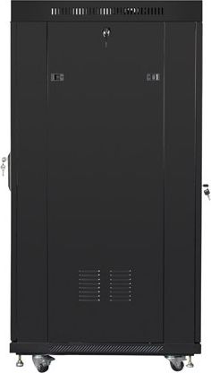 Кабинет за мрежа Lanberg стоечки 19", 22U, со вентилатори, црн