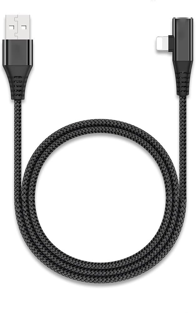 Kabllo RoGer Lightning, 1m, port shtesë Lightning, e zezë