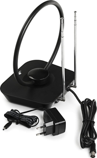 Antena e brendshme TV Spacetronik Locus, DVB-T T2, filtër LTE, e zezë