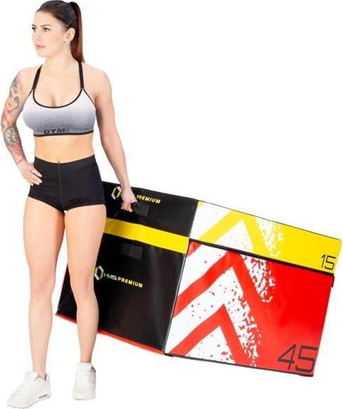 Set box-a plyometrikë HMS PYBS01 Premium, 4 pjesë, të butë, shumëngjyrësh