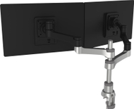 Krah tavoline për monitorë R-GO Tools Zepher 4 C2, për 2 monitorë deri 26", argjendtë