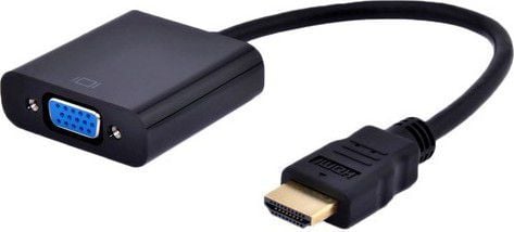 HDMI конвертер Gembird D-Sub (VGA) 0.15м (A-HDMI-VGA-04), црн