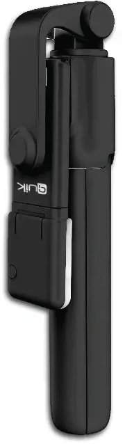 Selfie stick Quick QS-622, me tripod, me dritë LED, i zi