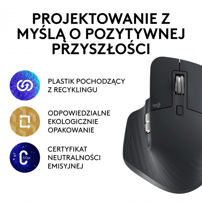 Maus Logitech MX Master 3S, 8000 Dpi, i zi