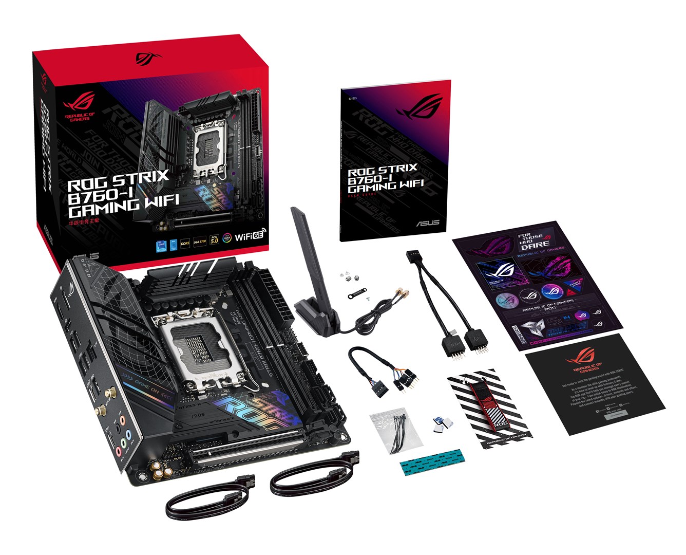 Pllakë amë ASUS ROG STRIX B760-I Gaming WiFi Intel B760 LGA 1700 mini ITX