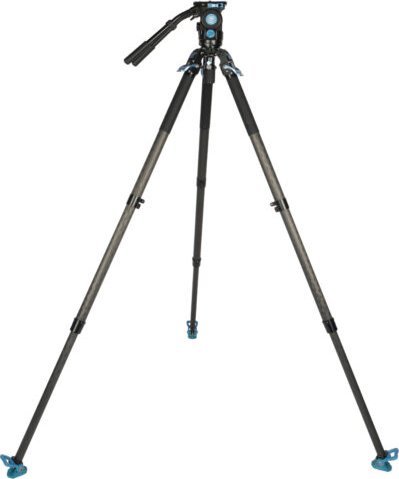 Tripod video Sirui SVT75 Lite SVH15, alumini dhe fibra karboni, blu