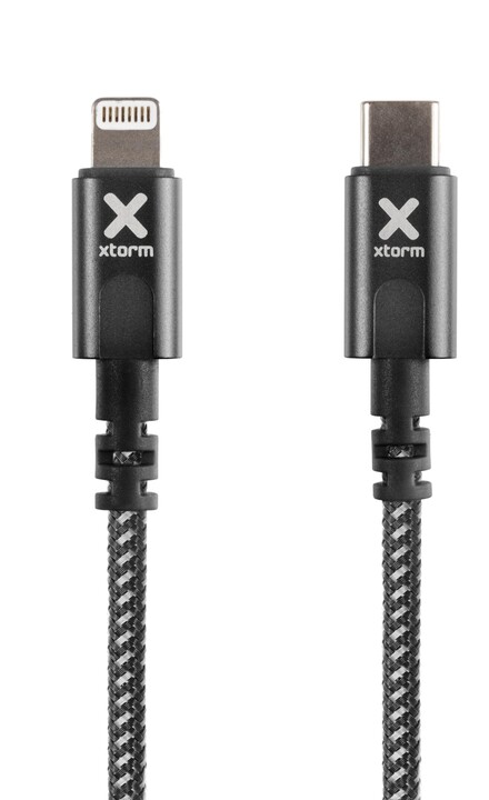 Kabllo Xtorm USB-C - Lightning Original, M/M, 1m, e zezë