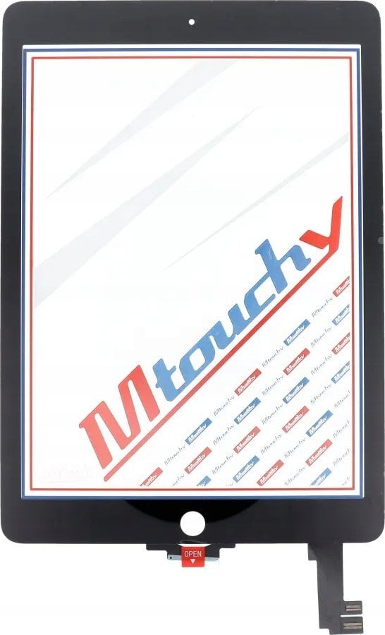 Xham me prekje MUSTTBY për iPad Air 2, me OCA, i zi