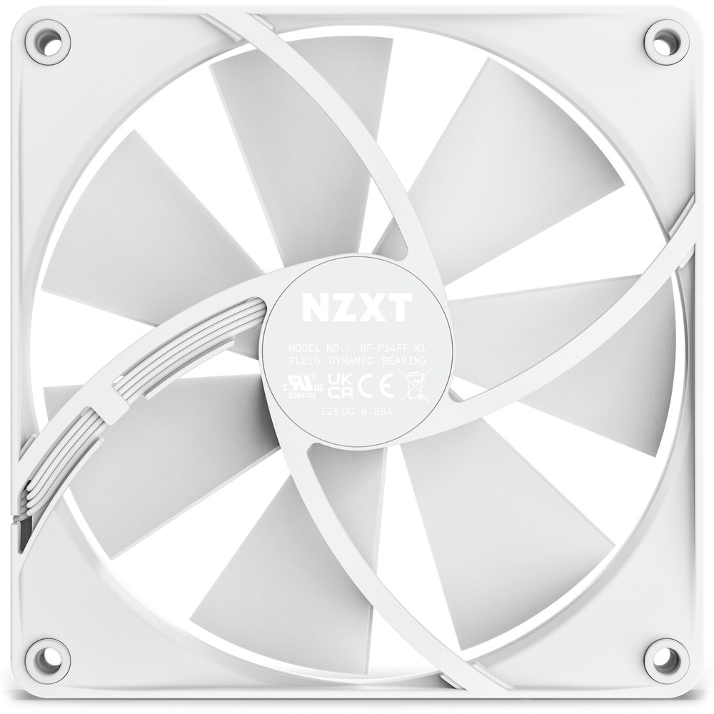 Ftohës NZXT F140P, 14 cm, i bardhë