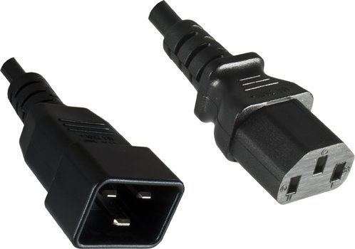 Кабел за струја MicroConnect PowerCord C13 во C20, 0.5m, 10A, црн