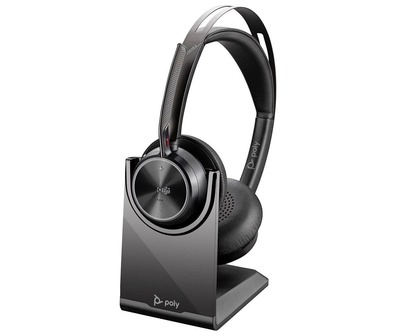 Kufje Poly Voyager Focus 2-M, USB-C-C, USB-C/A Adapter, i zi
