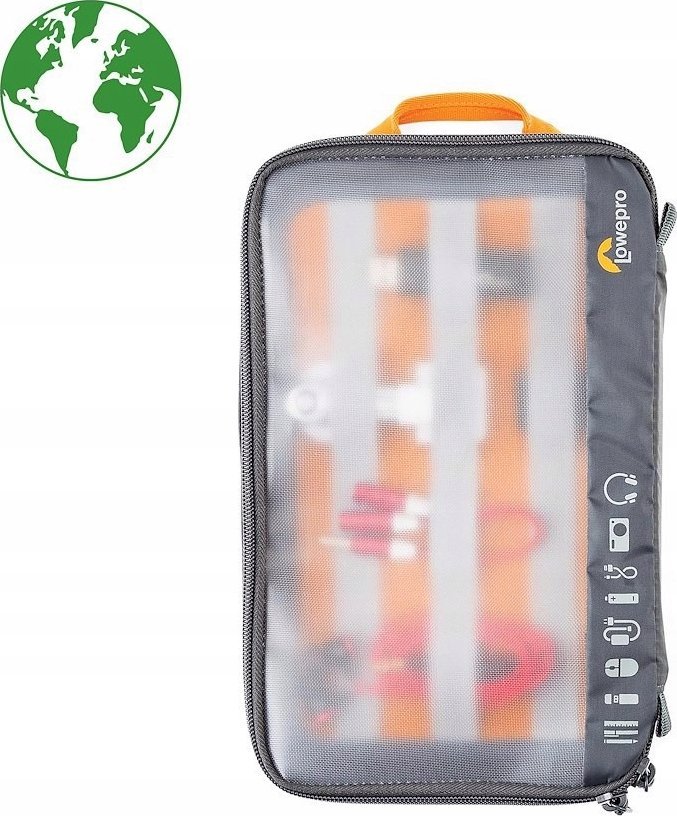 Këllëf organizues Lowepro GearUp Large, për aksesorë elektronikë, gri e errët