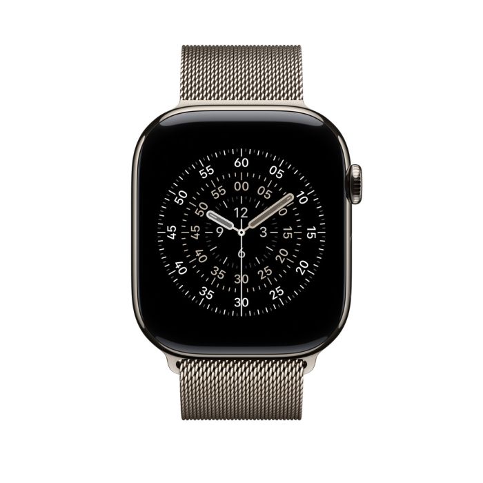 Apple Watch 46mm Loop, Natural Milanese Loop, M/L