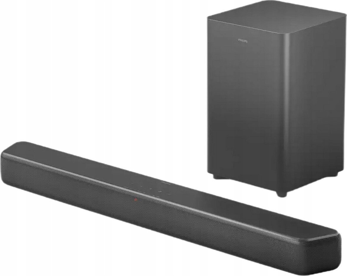 Soundbar Philips TAB5309-10, 2.1 kanale, subwoofer pa kabllo, gri e errët