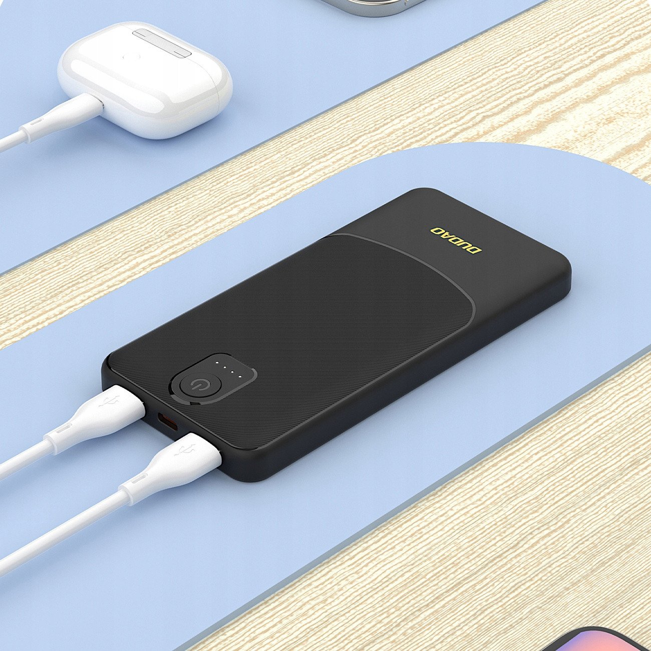 Powerbank Dudao K10, 10000mAh, 12W, i bardhë