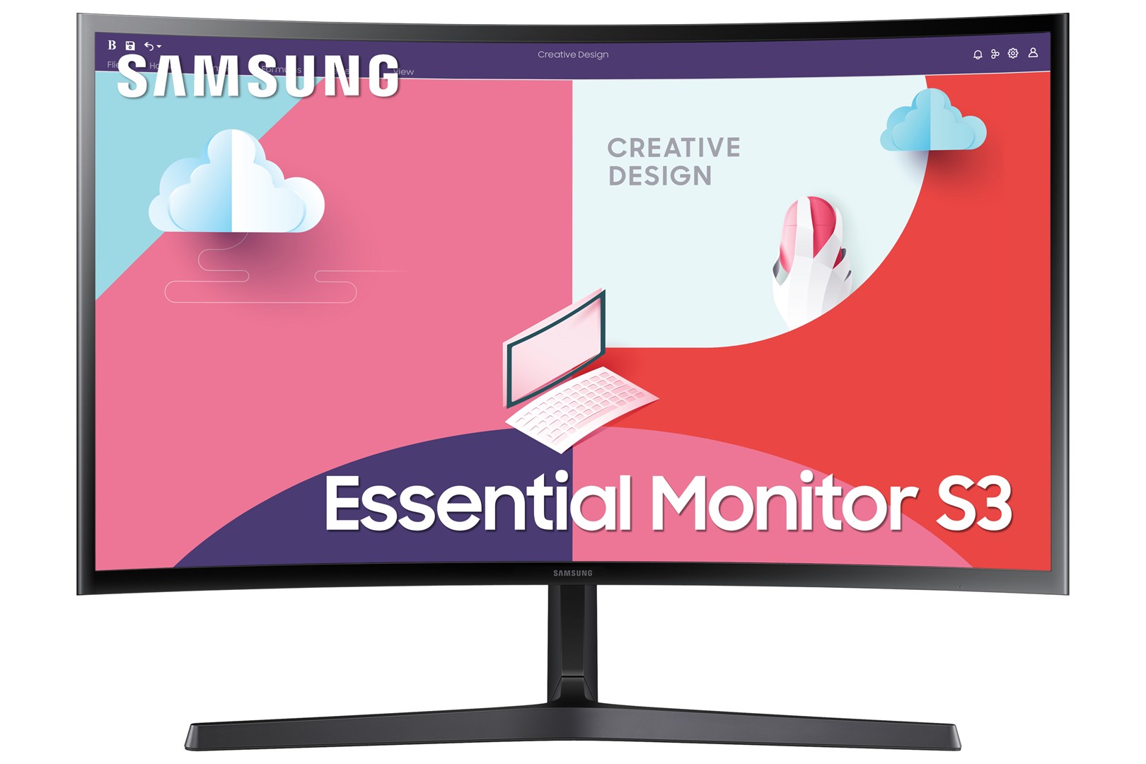Monitor Samsung S24C366EA, 24”, Full HD, Curved, i zi