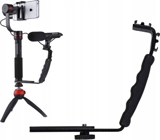 Dorezë universale Puluz PULUZ Handle, alumini, montim 1/4", e zezë