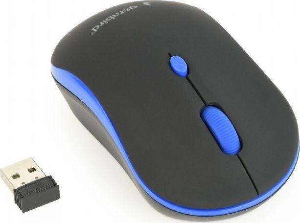 Maus optik me wireless GembirdMUSW-4B-03-B, i zi dhe i kaltër