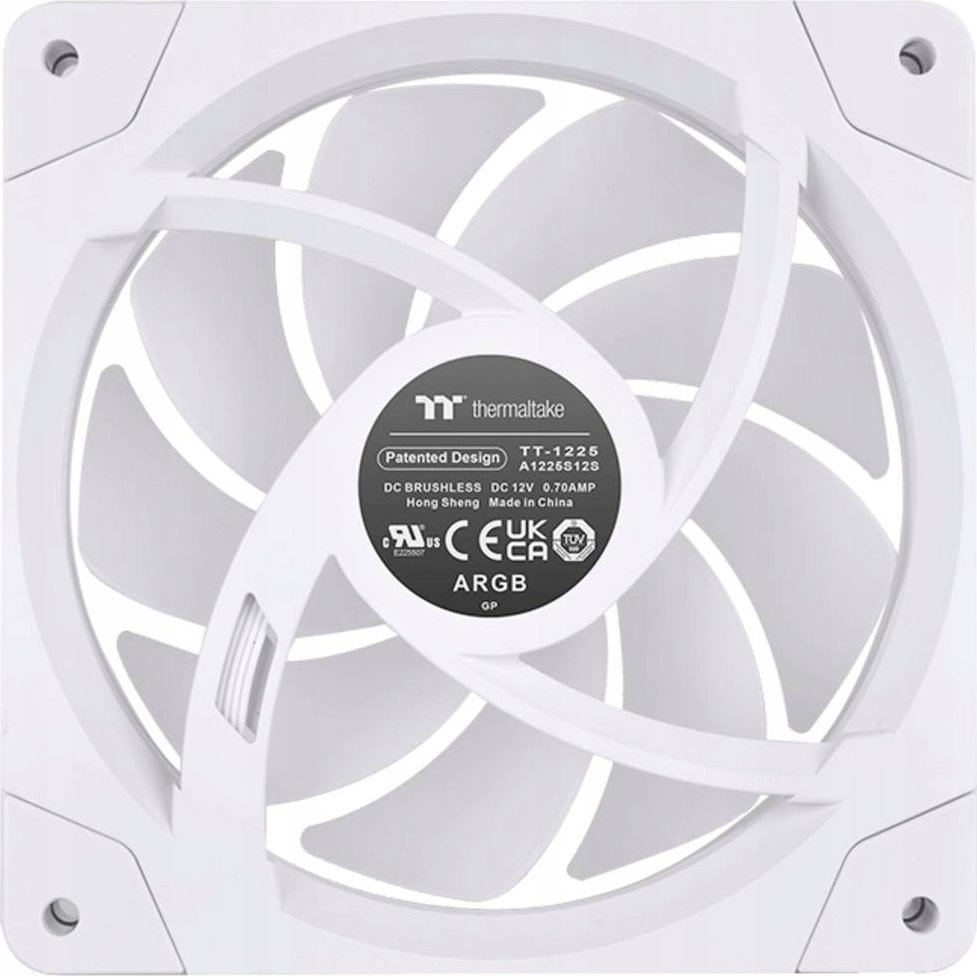 Ventilator kase kompjuteri Thermaltake SWAFAN EX12 ARGB, 12 cm, ARGB, i bardhë