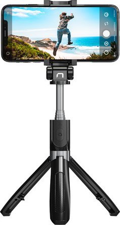 Shkop për selfie Natec WIRELESS TRIPOD ALVITO BT 4.0, i zi