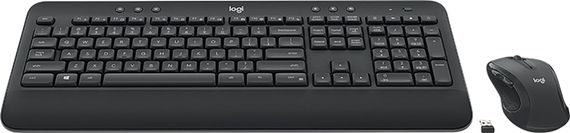Set tastierë dhe maus Logitech MK545, pa kabllo, Unifying USB, i zi