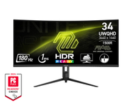 Monitor MSI MAG 342CQR E2, 34", VA, UWQHD, i zi