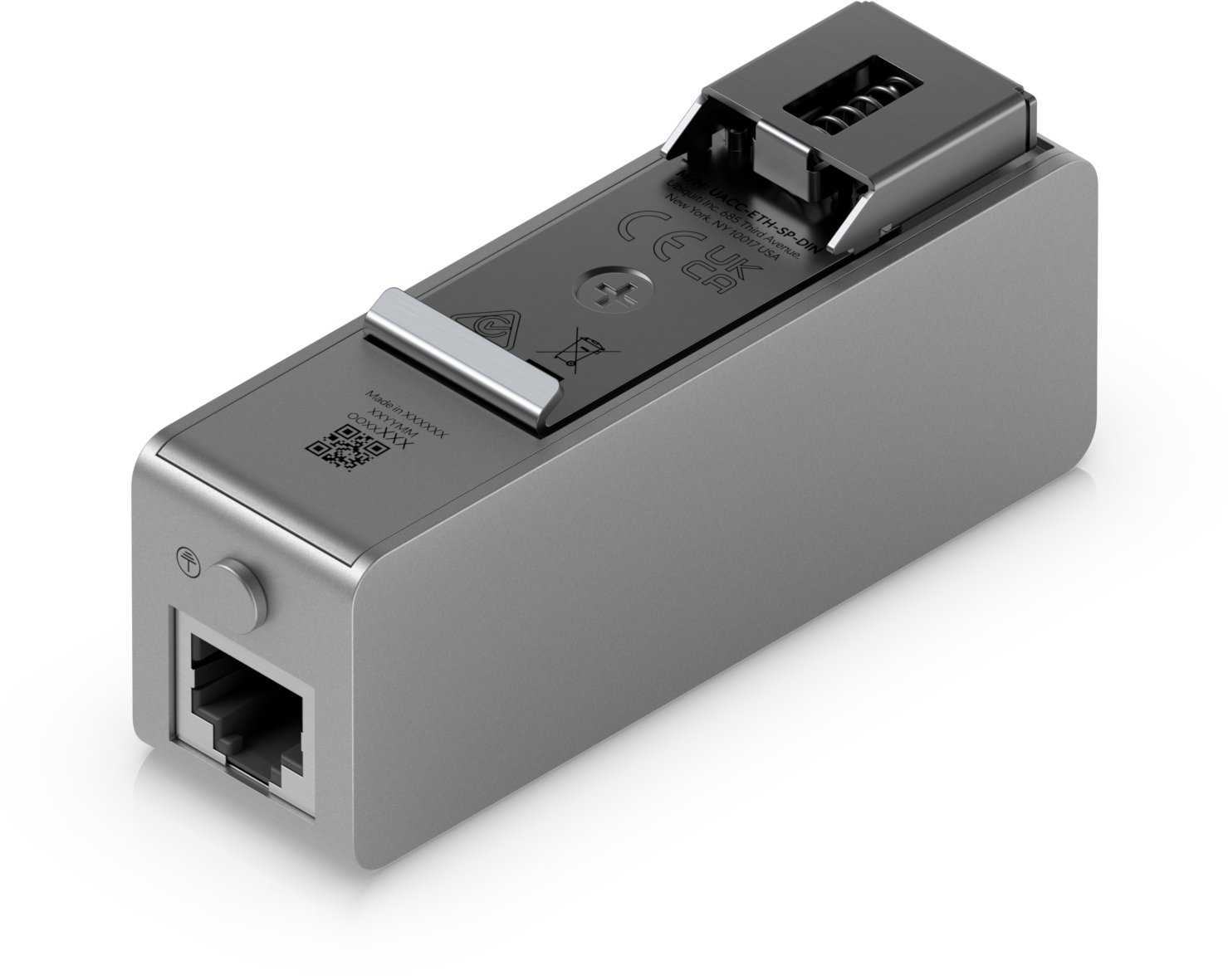 Mbrojtës rrufeje rrjeti Ubiquiti UACC-ETH-SP-DIN, 10 GbE, PoE++, gri