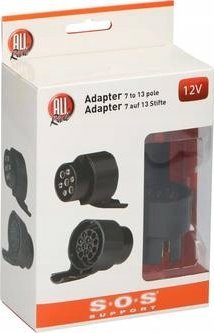 Adapter makinë All Ride 7 pin në 13 pin, aksesor çakmaku, i zi