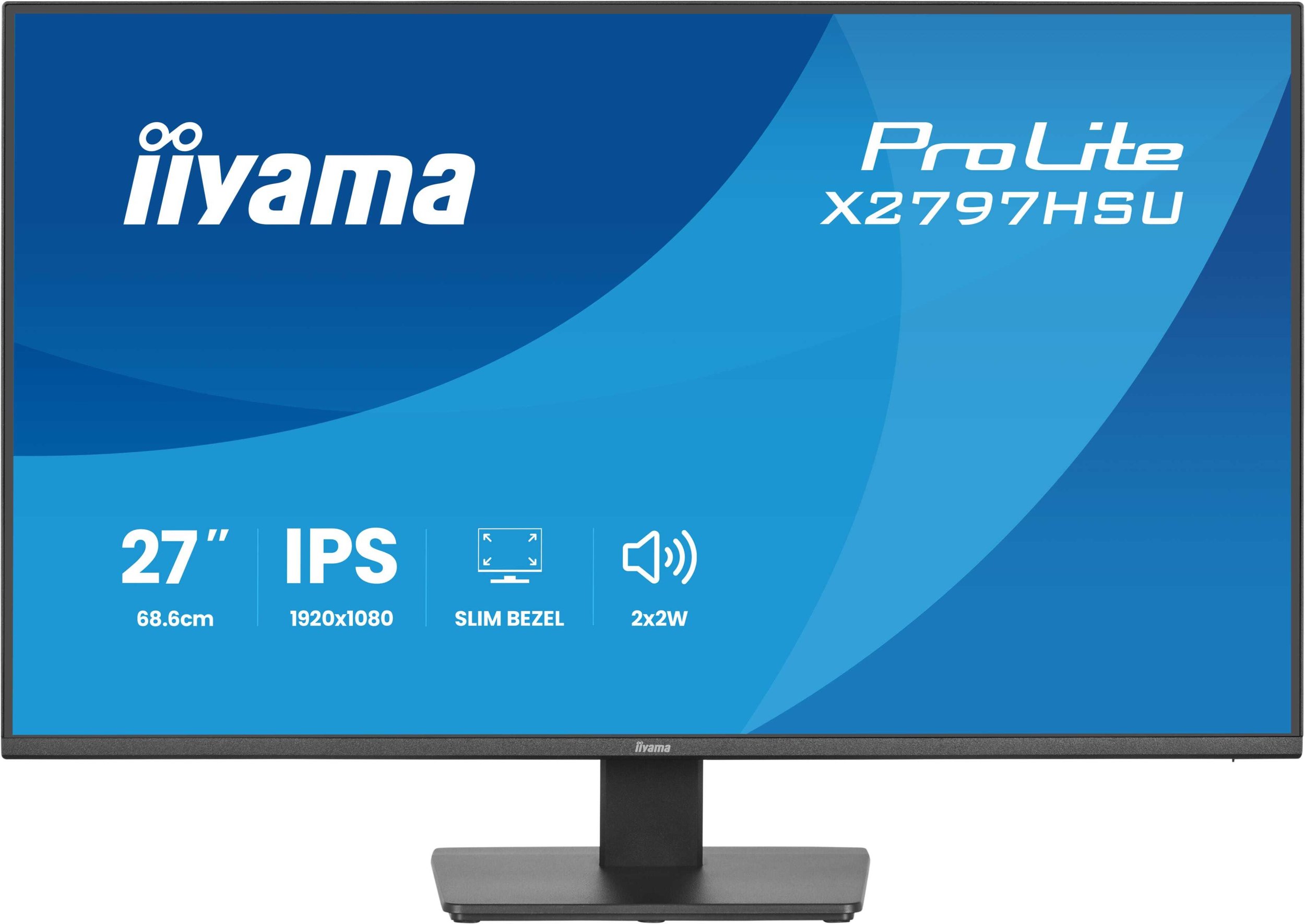 Monitor IIYAMA ProLite X2797HSU-B1, 27", Full HD, 120Hz, i zi