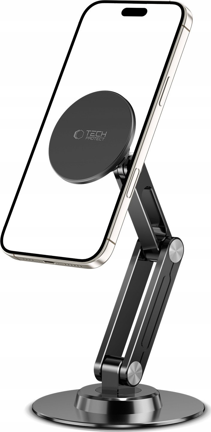 Mbajtëse tavoline për telefon Tech-Protect DPT100, MagSafe, rregullueshme, e zezë