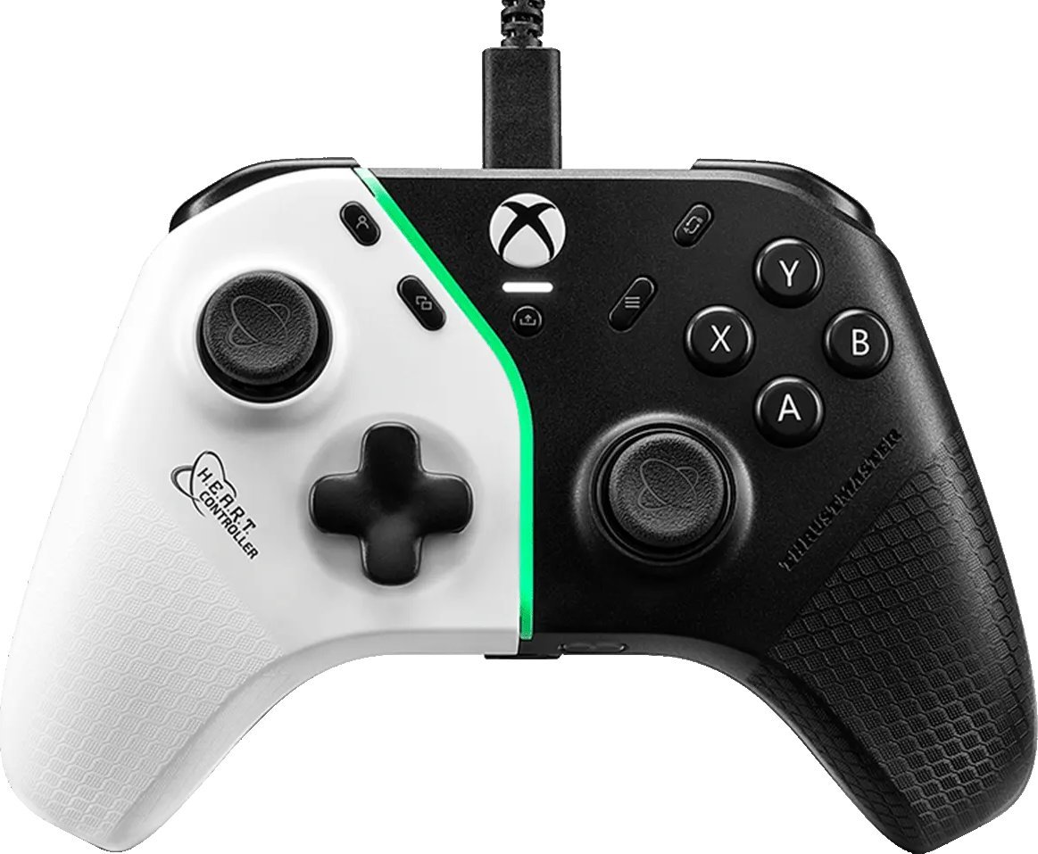 Gamepad Thrustmaster H.E.A.R.T, me kabllo USB, për PC dhe Xbox One, i zi e i bardhë