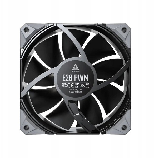 Ventilator kase Montech E28 PWM, 120mm, i zi
