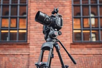 Tripod video Fotopro DV-2, alumin, kapacitet i lartë ngarkese, i zi