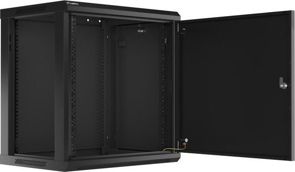 Ѕиден мрежен кабинет Lanberg WF01-6412-00B, 19", 12U, црн