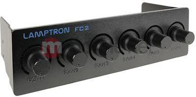 Panel për ventilator Lamptron LAMP-FC0022H, 5.25, i zi
