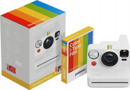 Aparat fotografik instant Polaroid Now+ Gen 3 Bundle, Bluetooth, film i-Type, i bardhë